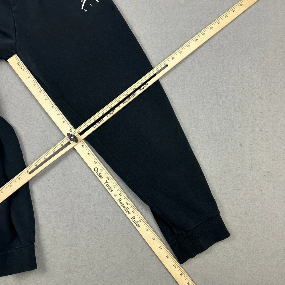 Jordan Pants Men Medium Black Solid Jogger Sweatpants Jumpman Basketball M